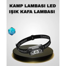 Aesco Ipx5 Su Geçirmez Şarjlı LED Kafa Feneri | Hareket Sensörlü, Ayarlanabilir 60° Far