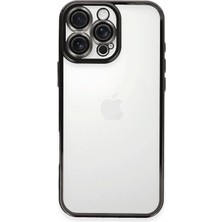 Mabelme Store Mey Ithalat®  iPhone 16 Pro Kılıf  Lensli Silikon - Siyah
