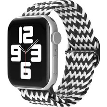Mabelme Store Mey Ithalat®   Watch 38MM Star Kordon - Zigzag Siyah-Beyaz