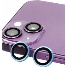 Mabelme Store Mey Ithalat®  iPhone 14 Raze Metal Kamera Lens - Mavi