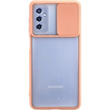 Mabelme Store Mey Ithalat®  Samsung Galaxy M52 5g Kılıf Palm Buzlu Kamera Sürgülü Silikon - Pembe