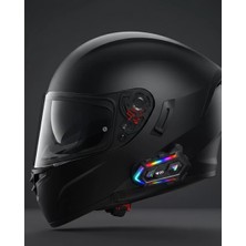 Aesco Yeni Nesil Bluetooth 5.3 Motosiklet Intercom Rgb Işıklı 1000M Mesafeli