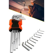 Shtools 9 Parça Çelik Alyan Takımı Tork Anahtarı Seti 120 mm 1410