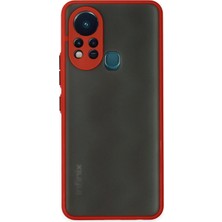 Mey Ithalat®  Infinix Hot 11S Kılıf Montreal Silikon Kapak - Kırmızı