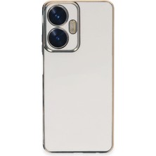 Mey Ithalat®  Realme C55 Kılıf Volet Silikon - Beyaz