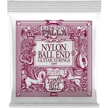 Ernie Ball Ernesto Palla Klasik Gitar Telleri Siyah & Altın Ball Uçlu Naylon