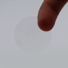 Şeffaf Çap Kutu Kapatma Etiketi Rulo Etiket, 30MM x 30MM Çap 900 Adet, Yuvarlak Transparan Sticke