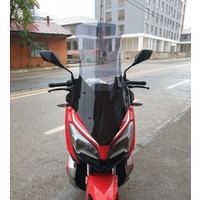Motocam Qj Atr 250 Ön Cam 2023-2026 Model 78CM Füme Renkli 4mm Uzun