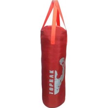 Boks Torbası Eldiven ve Karabina Hediyeli Içi Dolu 50X20 cm Kırmızı