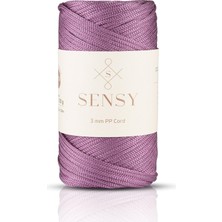 3 mm - 250 gr Polyester Makrome Ipi 120 M Polyester Makrome Ip Supla Ip ve Çanta Ipliği (Mürdüm)