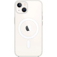 Mey Ithalat®  iPhone 14 Kılıf Magneticsafe Şeffaf Silikon - Şeffaf