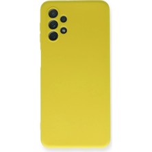 Mey Ithalat®  Samsung Galaxy A52 Kılıf Nano Içi Kadife Silikon - Sarı