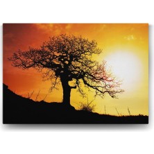 Siluet Ağaç Tablosu - 125X80CM
