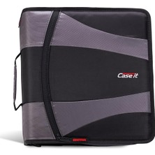Case-It The Dual 2.0 Fermuarlı Bağlayıcı Sırt Çantası - Iki 2 Inç D Halkalı - 5 Konu Dosy