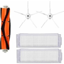 Lin Grup Xiaomi Vacuum Mop 2 Pro (MJST1SHW) Robot Süpürge Uyumlu 5'li Yedek Parça Seti
