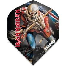 Wınmau Rock Legends Iron Maiden Trooper Rhino Ekstra Kalın Dart Kanatları - Paket Başına 1 Set (