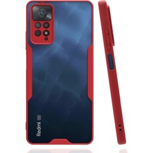 Mey Ithalat®   Redmi Note 11 Pro Kılıf Platin Silikon - Kırmızı