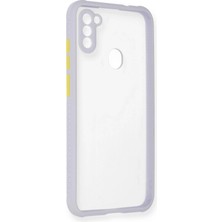 Mey Ithalat®  Samsung Galaxy A11 Kılıf Miami Şeffaf Silikon - Lila