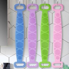 Buffer® Çift Taraflı Banyo Hamam Lifi Silikon Masajlı Yumuşak Duş Lifi Uzun Ömürlü Hazır Banyo Keses