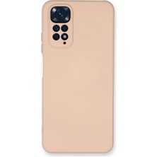 Mey Ithalat®   Redmi Note 11 Kılıf Nano Içi Kadife Silikon - Pudra