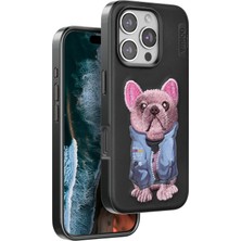 Mey Ithalat®  iPhone 16 Pro Cute Desenli Kapak - Siyah