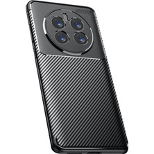 Mey Ithalat®  Realme 12 Pro Plus Kılıf Auto Focus Karbon Kapak - Siyah