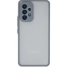 Mey Ithalat®  Samsung Galaxy A53 5g Kılıf Montreal Silikon Kapak - Gri