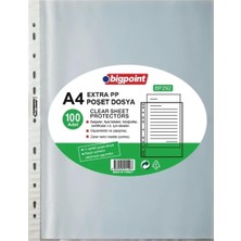 Bigpoint - Poşet Dosya Extra 50 Mikron 100'LÜ Paket