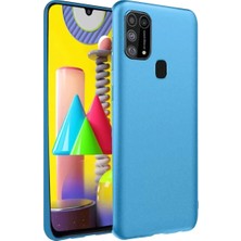 Mey Ithalat®  Samsung Galaxy M31 Kılıf Nano Içi Kadife Silikon - Mavi
