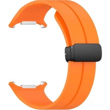 Mey Ithalat®  Watch 7 Ultra KR418 Tender Silikon Kordon - Turuncu