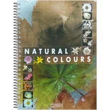 Desenli Spiralli Defter A4 80 Yaprak 70G Kağıt Çizgili Dayanıklı Kapak Kolay Açılan Spiral Ci