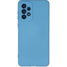 Mey Ithalat®  Samsung Galaxy A33 5g Kılıf Nano Içi Kadife Silikon - Mavi