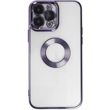 Mey Ithalat®  iPhone 14 Pro Max Kılıf Slot Silikon - Mor