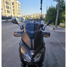 Motocam Qj Fort 400 N Ön Cam 2025-2026 Model 51CM Füme Renkli 4mm