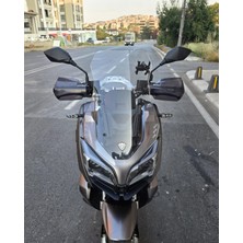 Motocam Qj Atr 250 Ön Cam 2023-2026 Model 55CM Şeffaf Renkli 4mm Kısa Cam