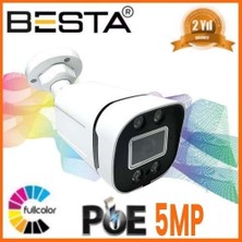 Ip Poe BT-1240 5 Mp Warm LED Güvenlik Kamerası