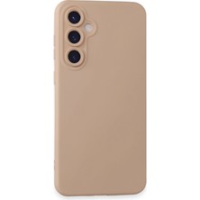 Mey Ithalat®  Samsung Galaxy S24 Kılıf Nano Içi Kadife Silikon - Pudra