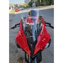 Motocam Qj Srk 125 R Ön Cam 2023-2026 Model 42CM Şeffaf Renkli 4mm