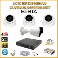 2 Mp 1080P 3 Iç Mekan 1 Dış Mekan Kameralı Ahd Güvenlik Seti