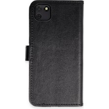Mey Ithalat®  Huawei Y5P Kılıf Trend S Plus Kapaklı Kılıf - Siyah