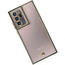 Mey Ithalat®  Samsung Galaxy Note 20 Ultra Kılıf Liva Lens Silikon - Yeşil