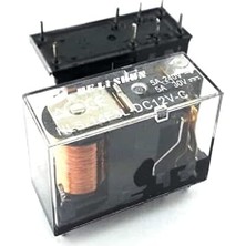 Helıshun 12 V 5 A Çift Kontak Röle - HLS-14F3L-DC12V-C