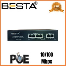 6 Port Poe Switch 10/100 Mbps Masaüstü 4 Port Poe BST620