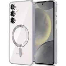 Mey Ithalat®  Samsung Galaxy S24 Kılıf Kross Magneticsafe Kapak - Gümüş