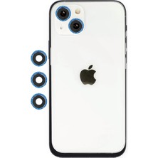 Mey Ithalat®  iPhone 14 Shine Kamera Lens - Mavi