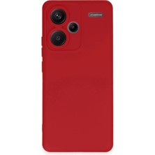 Mey Ithalat®   Redmi Note 13 Pro Plus Kılıf Nano Içi Kadife Silikon - Kırmızı
