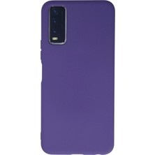 Mey Ithalat®  Vivo Y11S Kılıf Nano Içi Kadife Silikon - Mor
