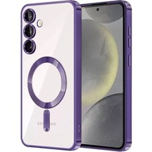 Mey Ithalat®  Samsung Galaxy S24 Kılıf Kross Magneticsafe Kapak - Mor