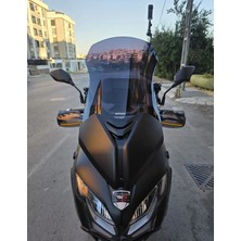 Motocam Qj Fort 400 N Ön Cam 2025-2026 Model 67CM Siyah Renkli 4mm
