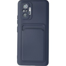 Mey Ithalat®   Redmi Note 10 Pro Kılıf Kelvin Kartvizitli Silikon - Lacivert